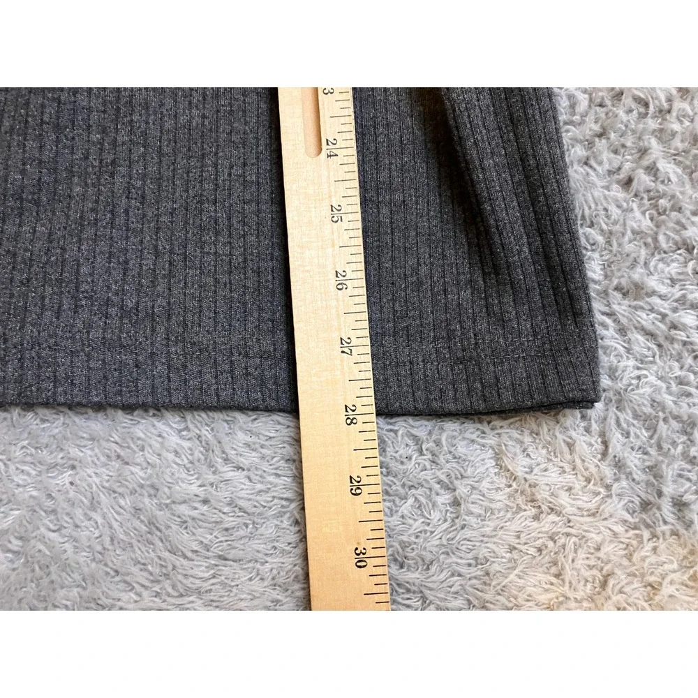 The North Face‎ Shirt Mens Large Henley Long Sleeve Ribbed Knit Pullover Gray